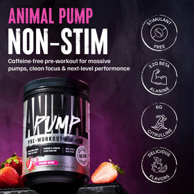 Animal Pump Non-Stim poudre pré-workout 540g avec cuillère doseuse