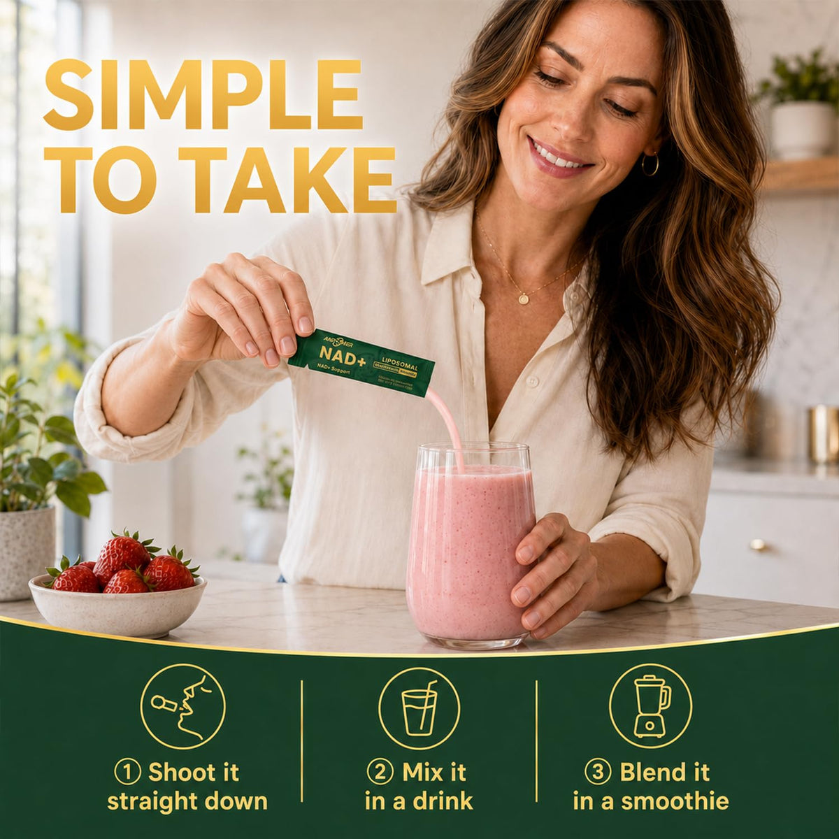 ANPOMER NAD+ complément alimentaire pour homme et femme