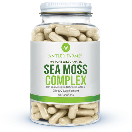Antler Farms Complex de Mousse de Mer 130 capsules, vue de face