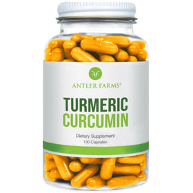 Antler Farms Curcuma 100% Pure 130 capsules packaging front view