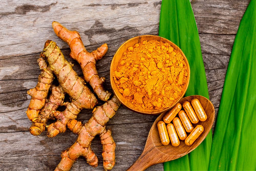 Antler Farms Curcuma capsules with close-up of the ingredients list