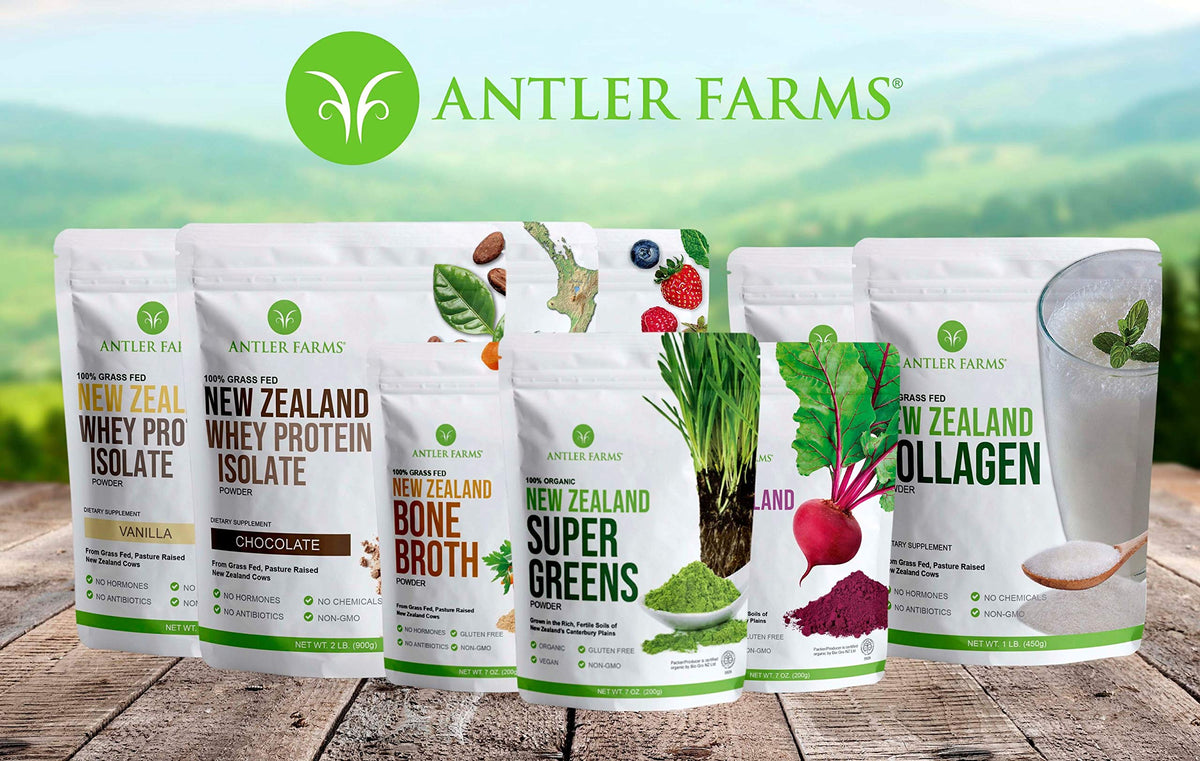 Antler Farms huile de poisson Nouvelle-Zélande gélules et ingrédients