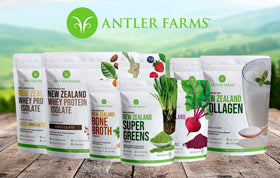 Antler Farms huile de poisson Nouvelle-Zélande gélules et ingrédients