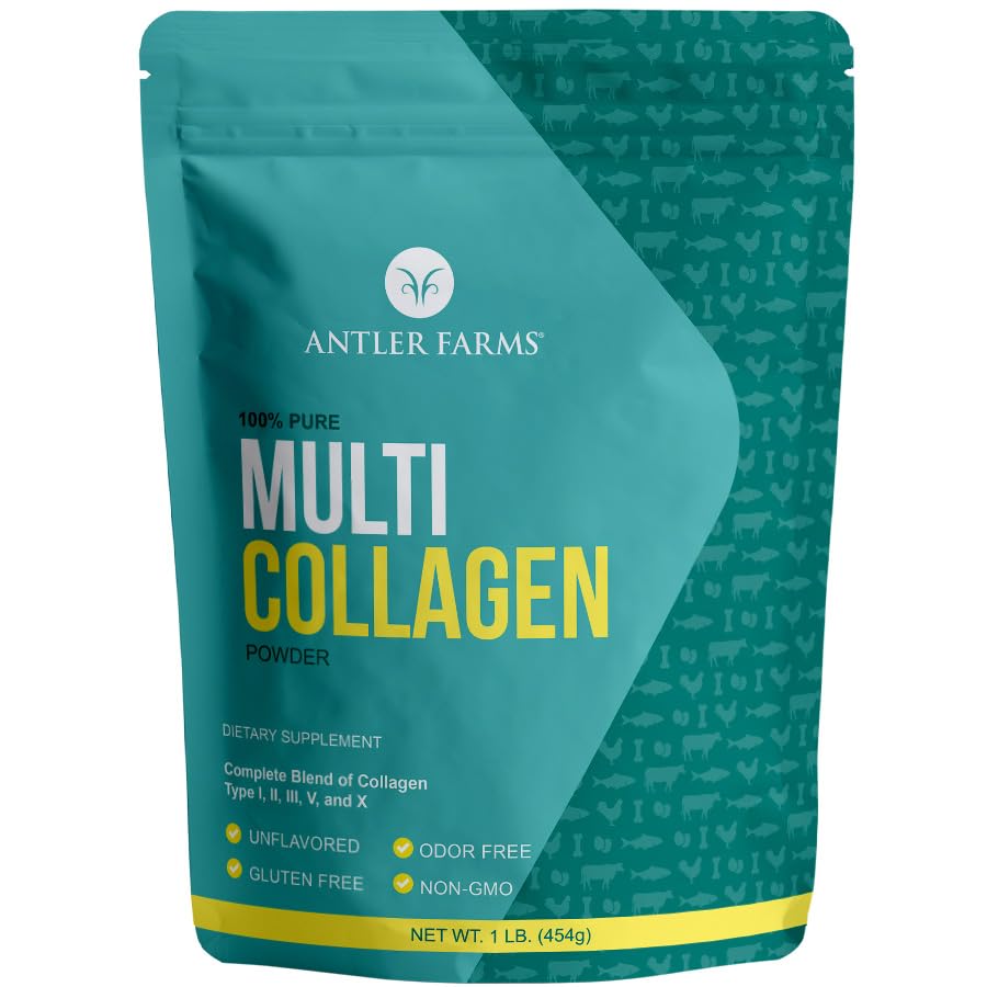 Antler Farms Poudre de Protéine Multi Collagène 472g vue de face