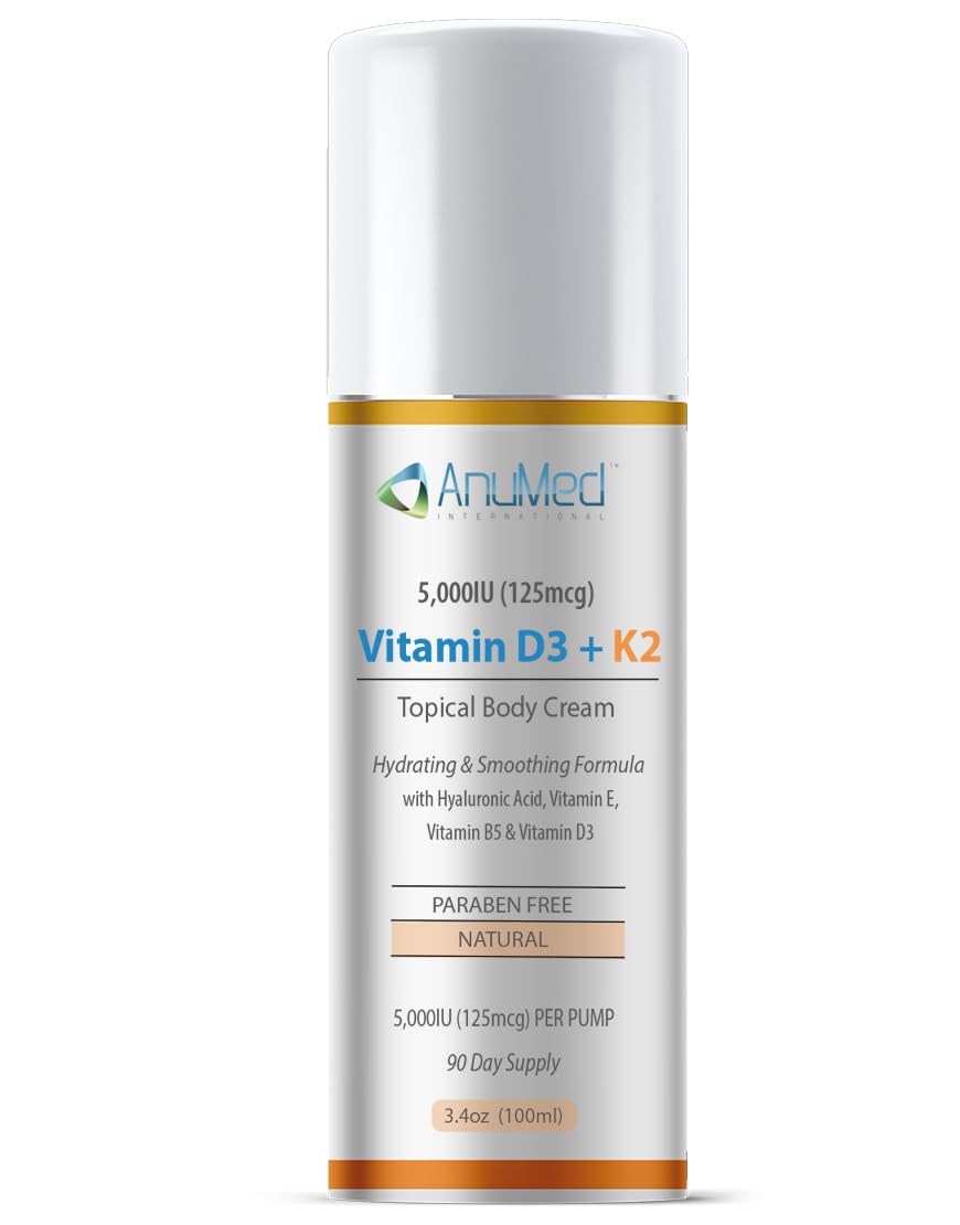 AnuMed Crème D3 K2 5 000 UI 168g vue de face