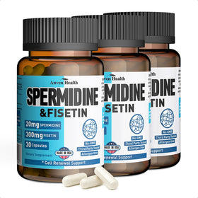 Anven Health Complément Alimentaire Spermidine & Fisetin 90 Capsules Végétales vue de face