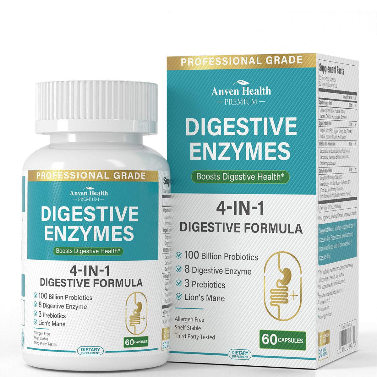 Anven Health Compléments Alimentaires 60 Capsules vue avant