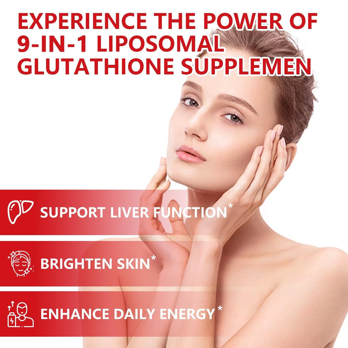 Aouewnk Gélifiés de Glutathion Liposomal 2500MG - Vue arrière du paquet