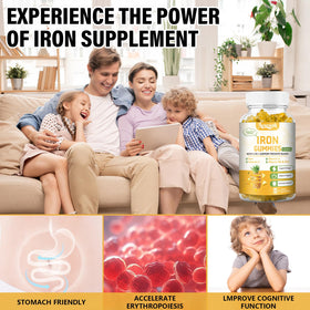 Aouewnk Gummies Fer 100MG avec des ingrédients