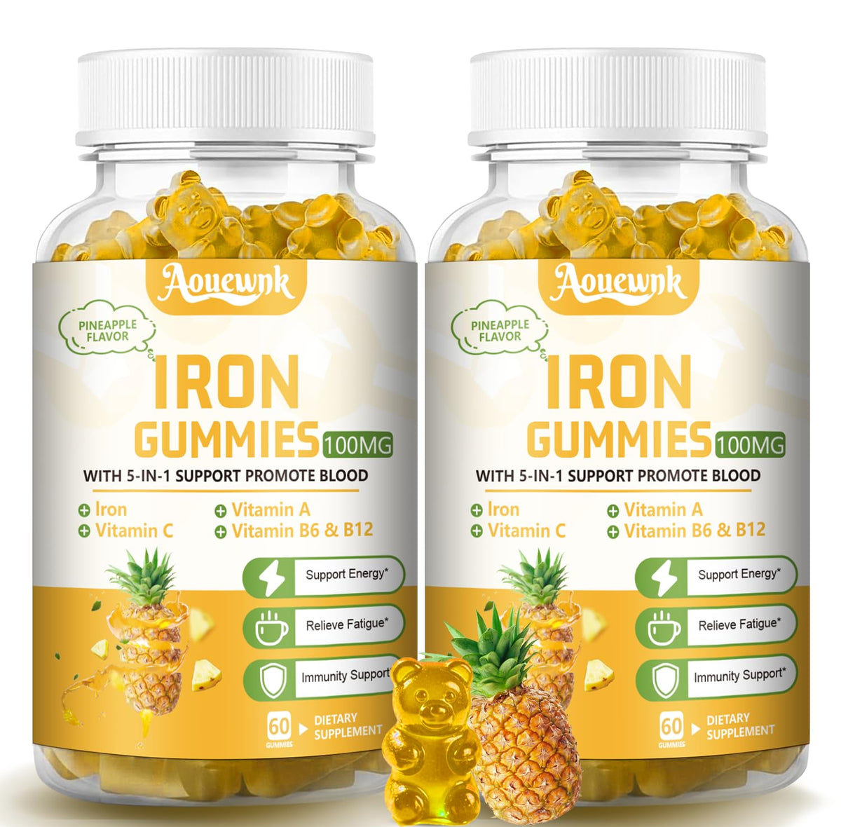 Aouewnk Gummies Fer 100MG pack avant vue