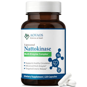 Aovaos Nattokinase 10 800 FU 120 capsules vue de face