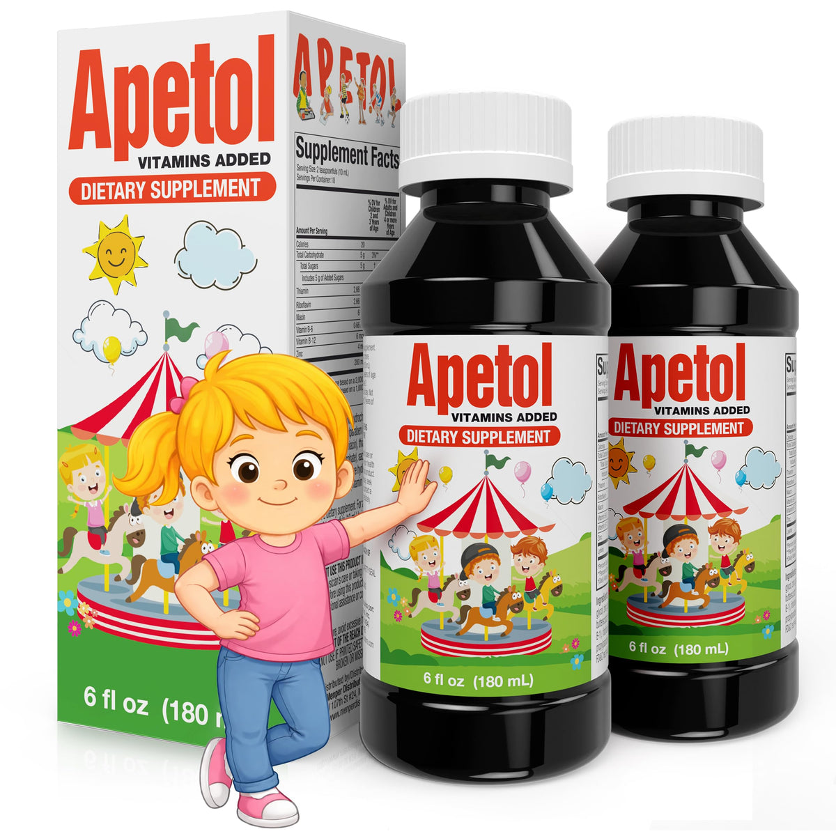 Apetol Complément Alimentaire Multivitaminé 2-Pack vue avant
