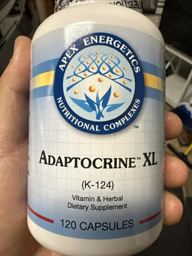 Apex Energetics Adapto-Crine XL 120 Capsules avec étiquette