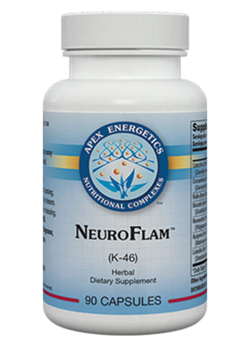 Apex Energetics NeuroFlam (K-46) 90 capsules, vue de face