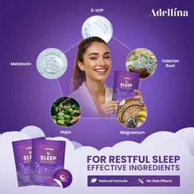 Application d'un patch de sommeil Adellina sur la peau
