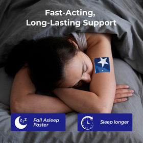 Application d'un patch de sommeil SleepSloth sur la peau
