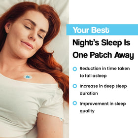 Application d'un patch de sommeil Vytadose sur la peau