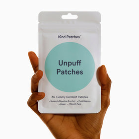 Application d'un patch Unpuff sur la peau