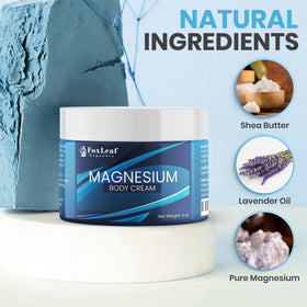 Application de la crème de magnésium FOXLEAF sur le bras