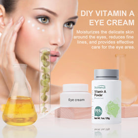 Application de la poudre de vitamine A dans une crème