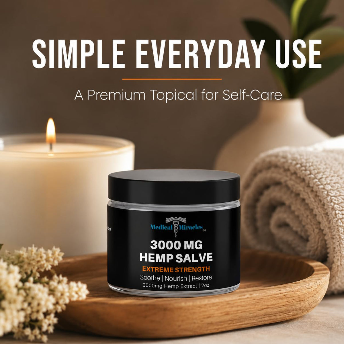 Application du baume Medical Miracles sur la peau