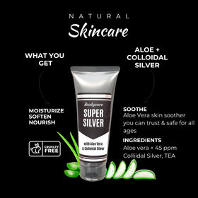 Application du gel de silver colloïdal ibodycare sur la peau