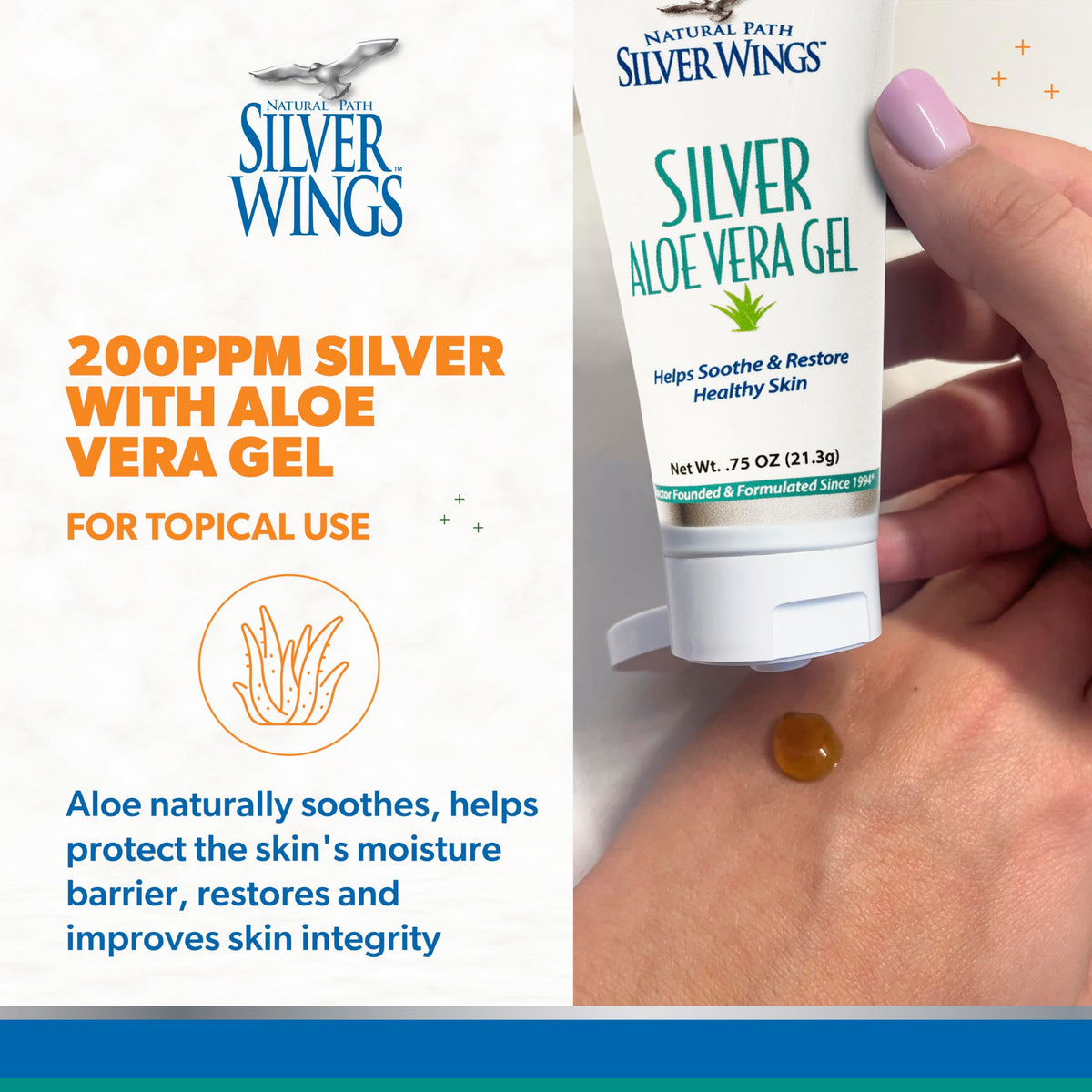 Application du gel sur la peau