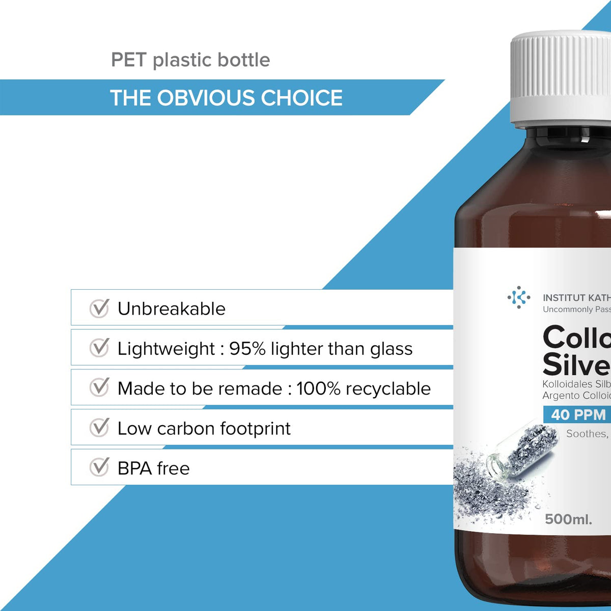 Application du liquide d'argent colloïdal d'Institut Katharos