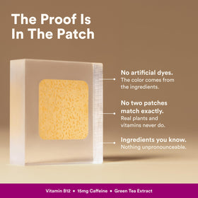 Application du patch B12 Awake sur le poignet