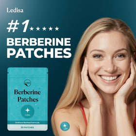 Application du patch de berbérine Ledisa sur la peau