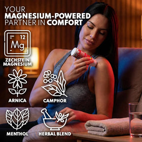 Application du Roll-On Magnésium VAL sur l'épaule