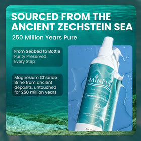 Application du spray de magnésium sur la peau