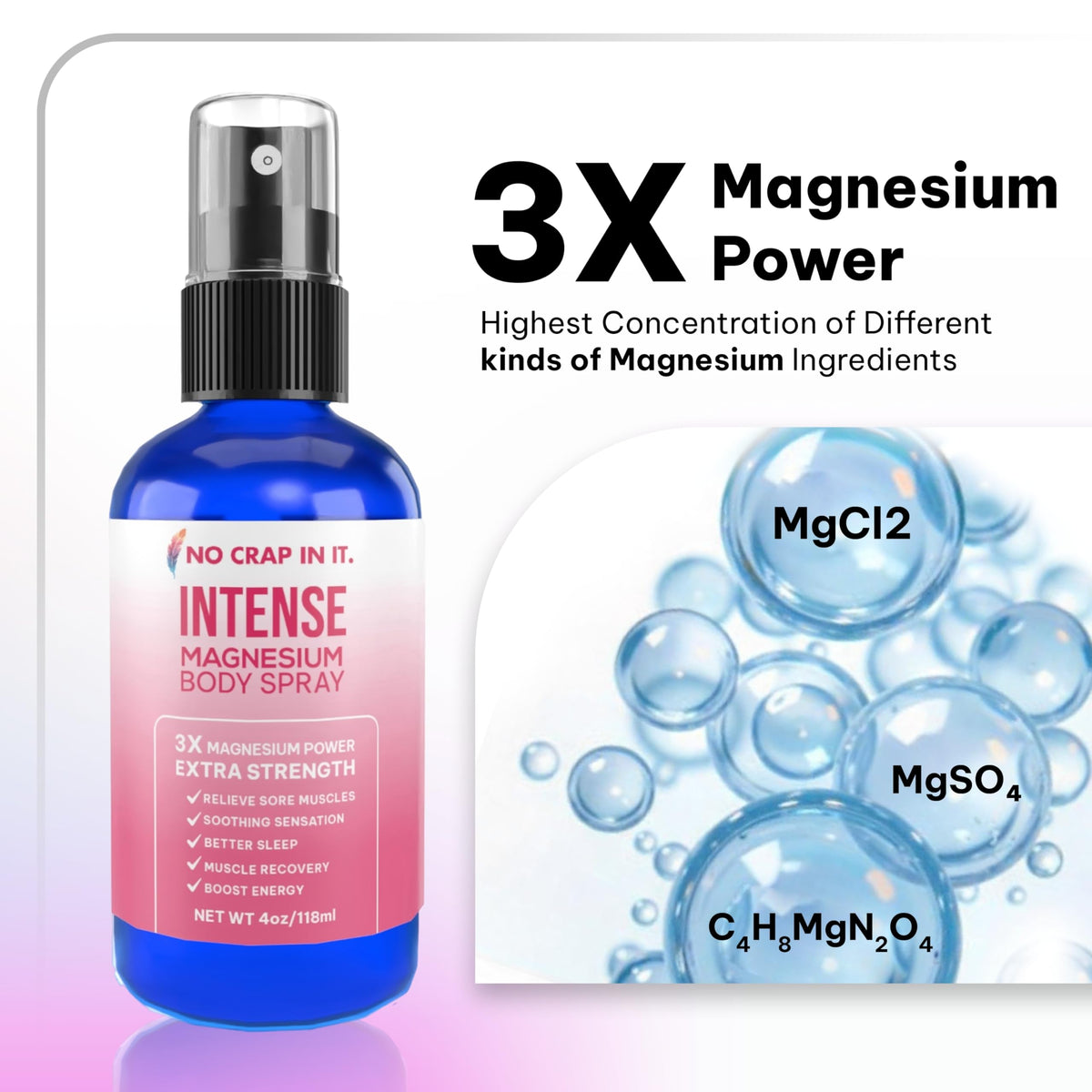 Application du Spray de Magnésium sur la peau