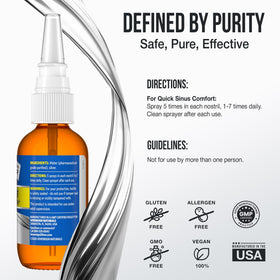 Application du spray nasal Sovereign Silver, mode d'utilisation