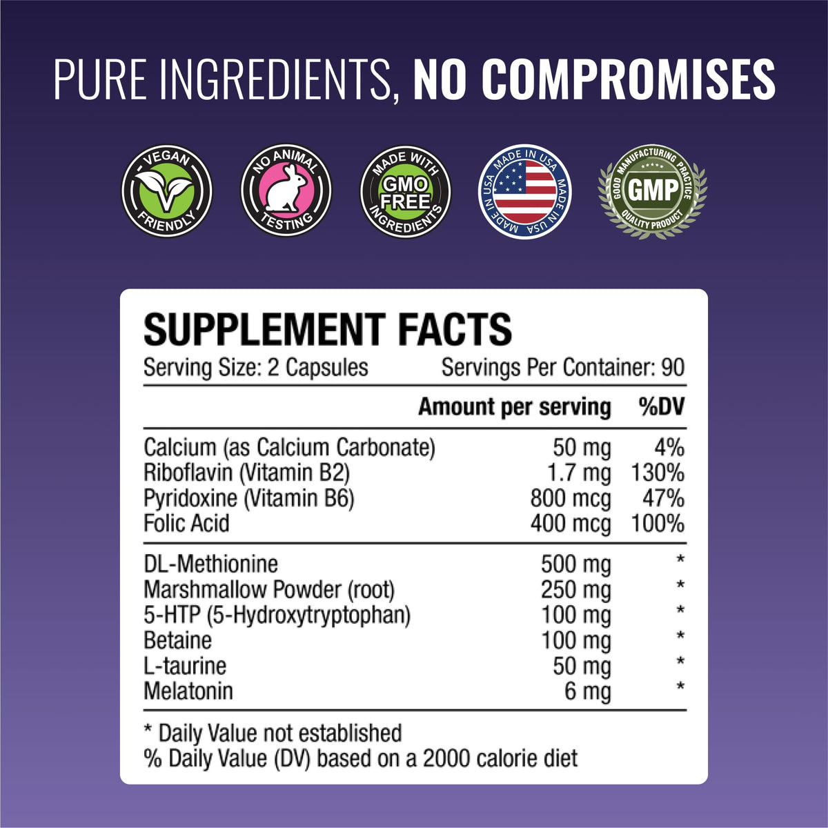 Approved Science Acid Reflux Support 360 capsules, vue arrière de l'emballage