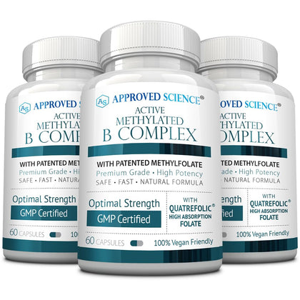 Approved Science Complexe B Méthylé 60 capsules vue de face