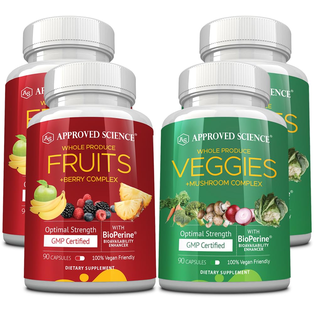 Approved Science Fruits & Veggies 180 capsules vue de face
