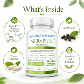 Approved Science Nervprin gélules avec ingrédients clés