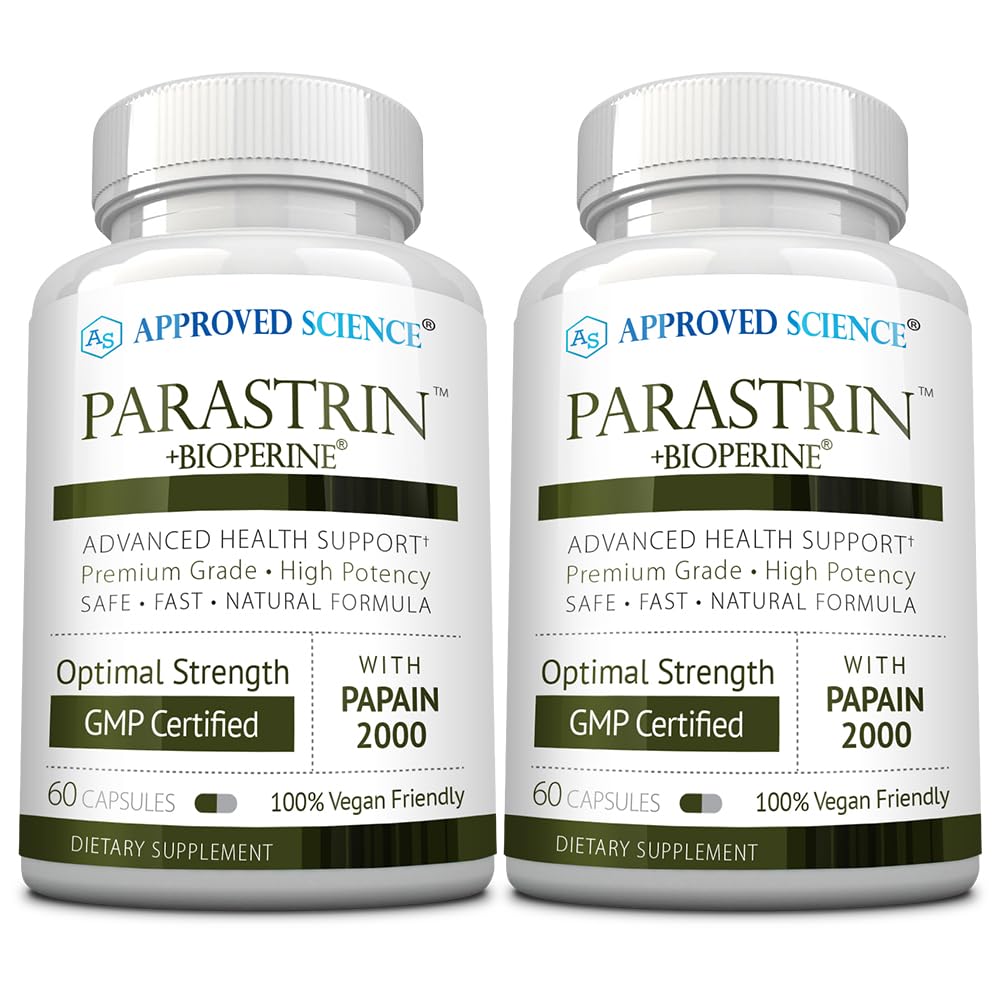 Approved Science Parastrin capsules front view packaging