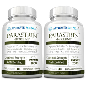 Approved Science Parastrin capsules front view packaging