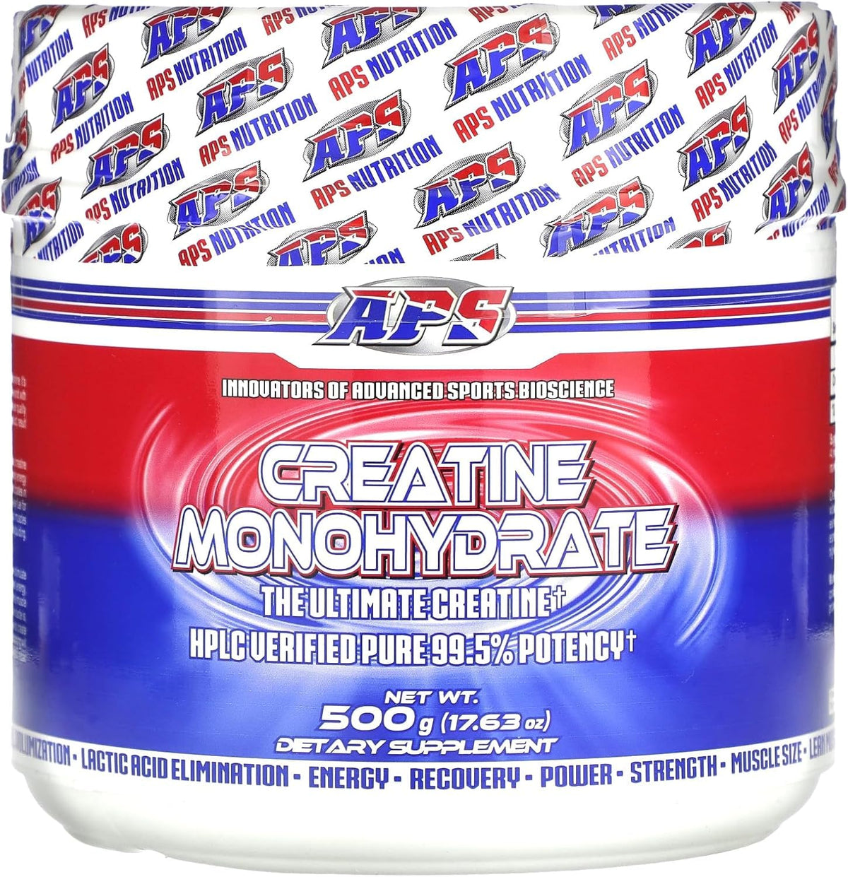 APS Nutrition Créatine Monohydrate Pure 500g vue de face