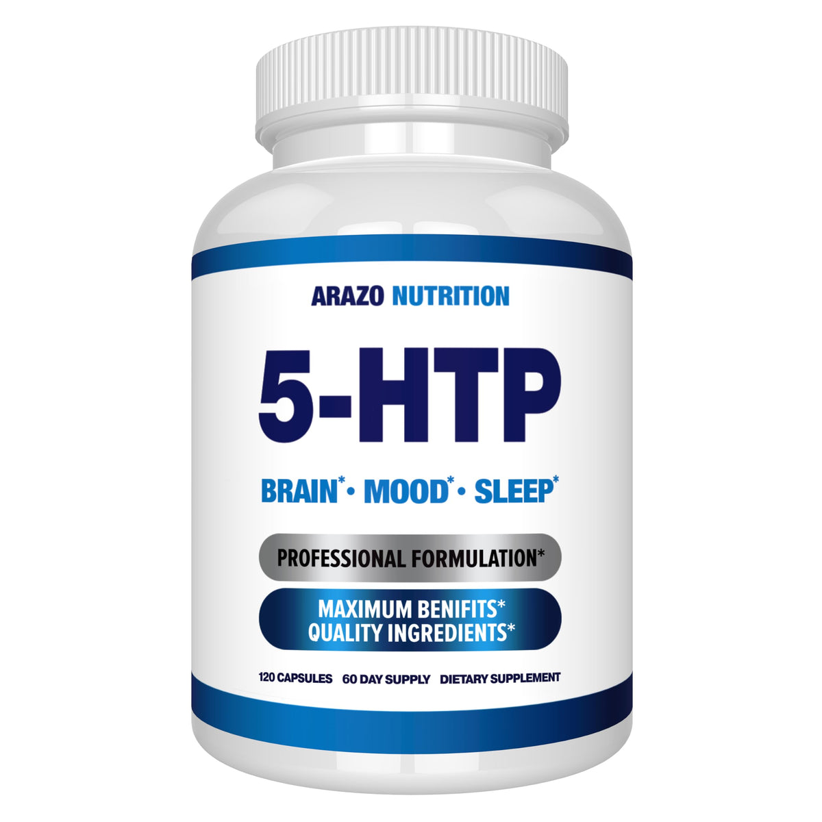 Arazo Nutrition 5-HTP 200 MG 120 capsules vue avant