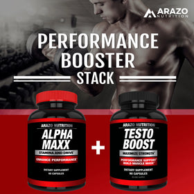 Arazo Nutrition Alphamaxx complément alimentaire sur un fond neutre