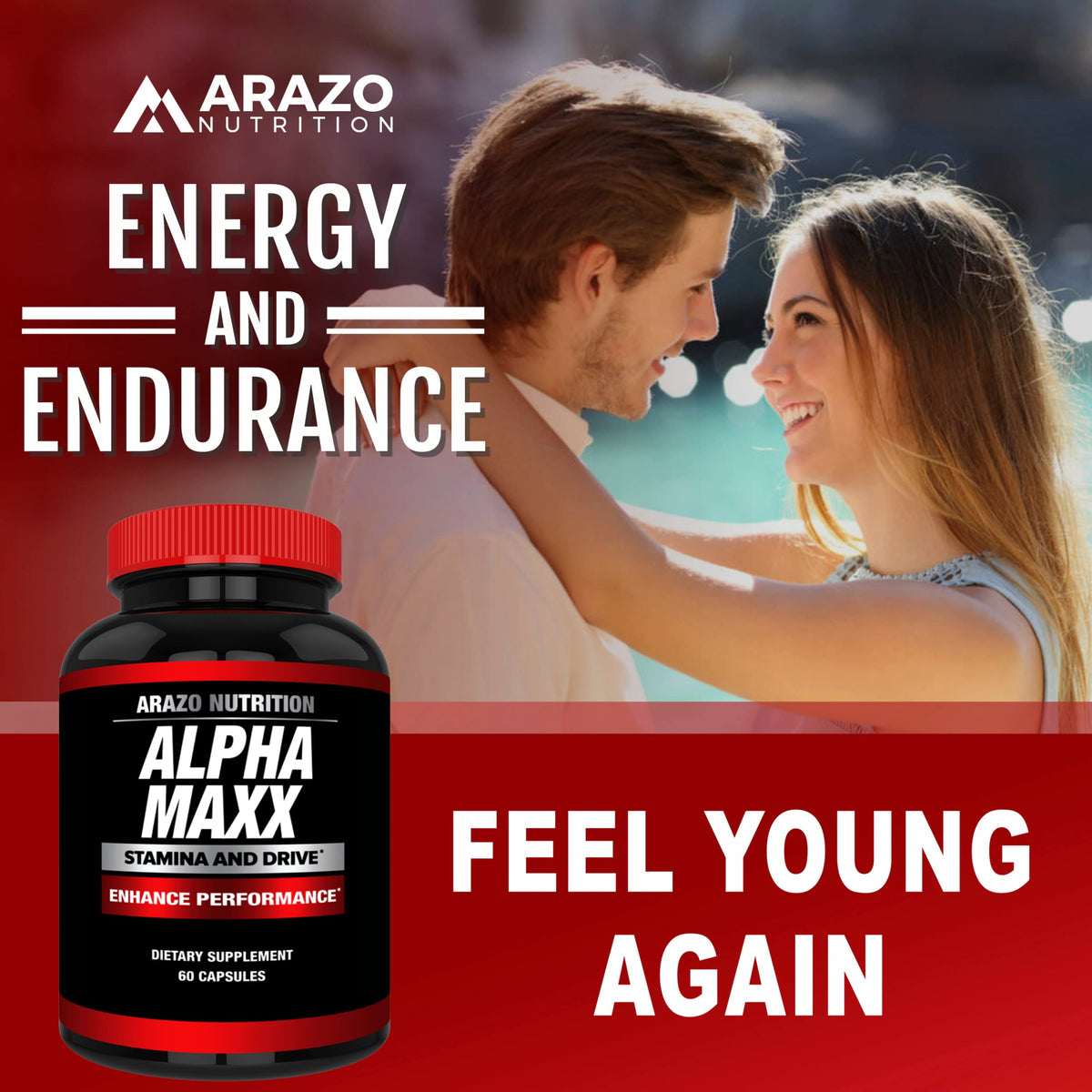 Arazo Nutrition Alphamaxx supplément avec tableau des ingrédients