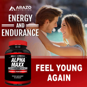 Arazo Nutrition Alphamaxx supplément avec tableau des ingrédients