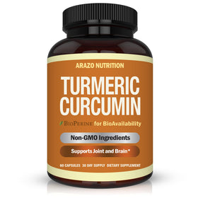 Arazo Nutrition Curcuma Curcumine 1300mg capsules front view