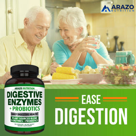 Arazo Nutrition Multi-Enzymes gélules ouvertes montrant le contenu