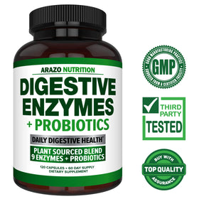 Arazo Nutrition Multi-Enzymes gélules sur fond blanc