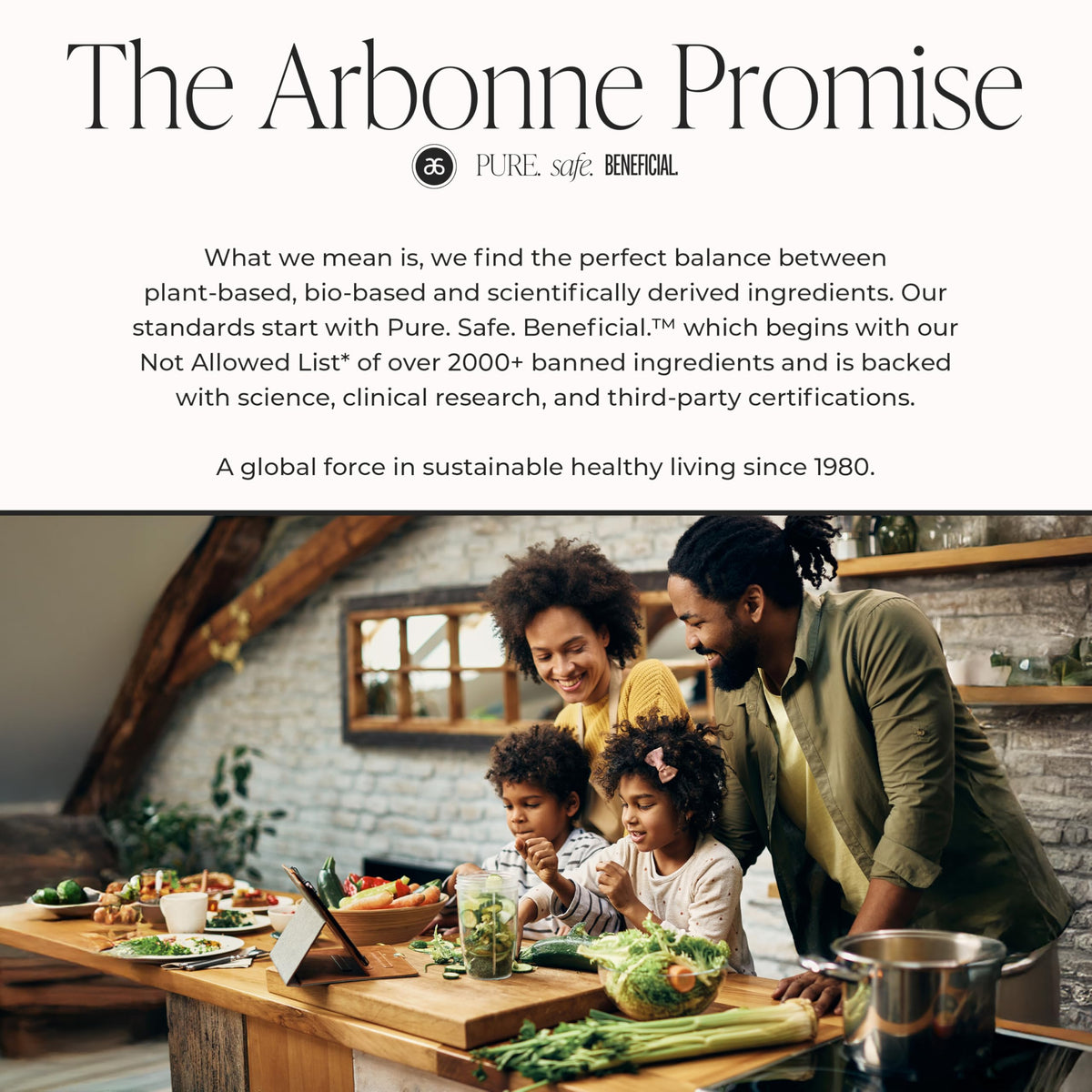 Arbonne GreenSynergy Elixir ingrédients sur l'emballage