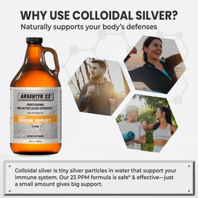 Argentyn 23 Colloïdal Argent 64 fl oz arrière